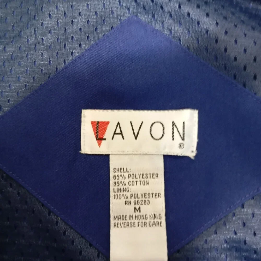 Vintage Lavon Jacket Men Colorblock Medium Snap Buttons And Zip Plaid Accents
